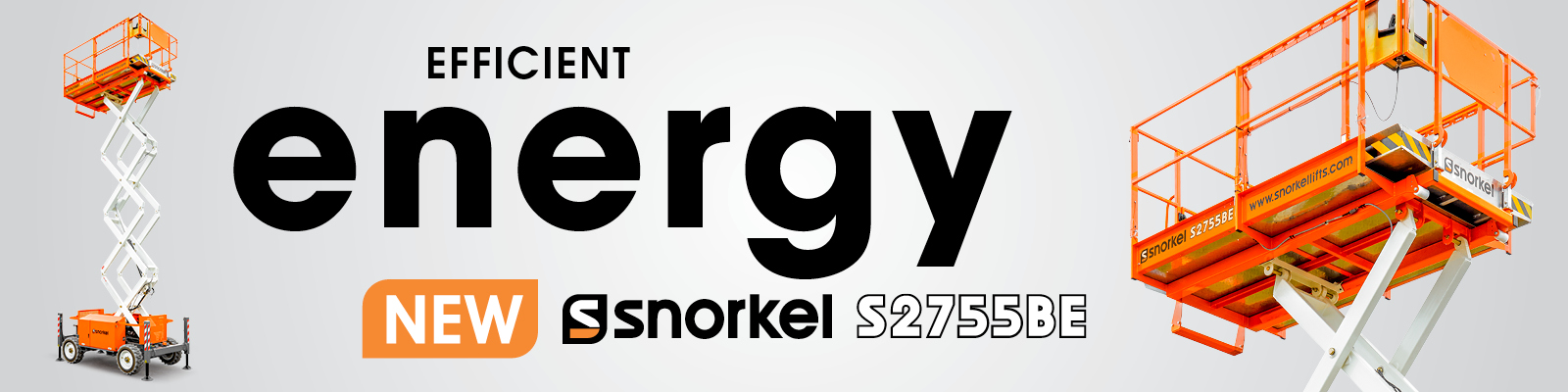 Efficient Energy Snorkel S2755BE bi-energy rough terrain scissor lift Efficient Energy Snorkel S2755BE bi-energy rough terrain scissor lift